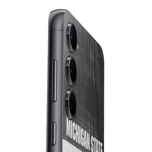 Michigan State University Black and White Stripes Galaxy S23 Plus Skin
