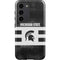 Michigan State University Black and White Stripes Galaxy S23 Pro Case