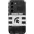Michigan State University Black and White Stripes Galaxy S23 Pro Case