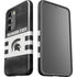 Michigan State University Black and White Stripes Galaxy S23 Pro Case