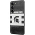 Michigan State University Black and White Stripes Galaxy S23 Skin
