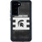 Michigan State University Black and White Stripes Galaxy S23 Waterproof Case