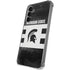 Michigan State University Black and White Stripes Galaxy S24 Plus Clear Case