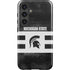 Michigan State University Black and White Stripes Galaxy S24 Plus Impact Case