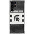 Michigan State University Black and White Stripes Galaxy S24 Ultra Clear Case