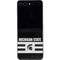 Michigan State University Black and White Stripes Galaxy Z Flip5 5G Skin