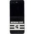 Michigan State University Black and White Stripes Galaxy Z Flip5 5G Skin