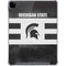 Michigan State University Black and White Stripes iPad Pro 12.9in (2020) Clear Case