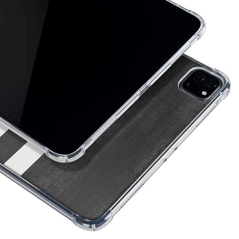 Michigan State University Black and White Stripes iPad Pro 12.9in (2020) Clear Case