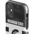 Michigan State University Black and White Stripes iPhone 11 Impact Case