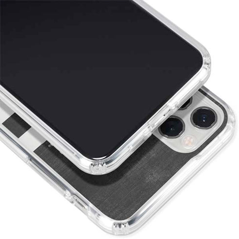 Michigan State University Black and White Stripes iPhone 11 Pro Clear Case