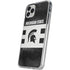 Michigan State University Black and White Stripes iPhone 11 Pro Clear Case