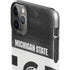 Michigan State University Black and White Stripes iPhone 11 Pro Max Lite Case