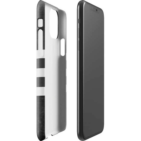 Michigan State University Black and White Stripes iPhone 11 Pro Max Lite Case