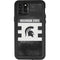 Michigan State University Black and White Stripes iPhone 11 Pro Max Waterproof Case