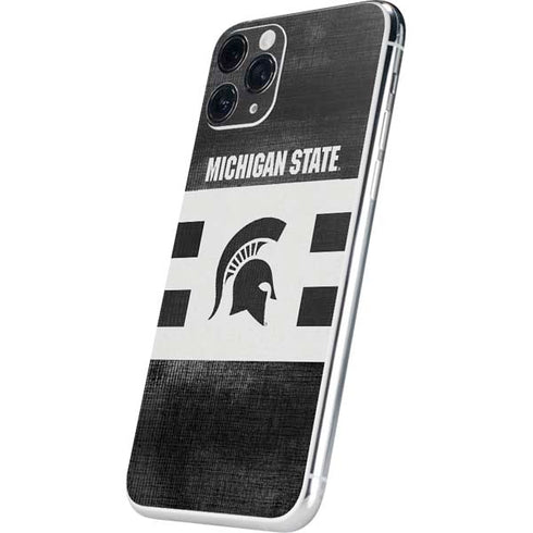 Michigan State University Black and White Stripes iPhone 11 Pro Skin