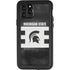 Michigan State University Black and White Stripes iPhone 11 Pro Waterproof Case