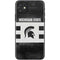 Michigan State University Black and White Stripes iPhone 11 Skin