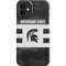 Michigan State University Black and White Stripes iPhone 12 Mini Lite Case
