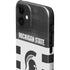 Michigan State University Black and White Stripes iPhone 12 Mini Lite Case