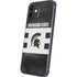 Michigan State University Black and White Stripes iPhone 12 Mini Skin