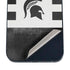 Michigan State University Black and White Stripes iPhone 12 Mini Skin