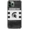 Michigan State University Black and White Stripes iPhone 12 Pro Clear Case