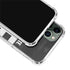 Michigan State University Black and White Stripes iPhone 12 Pro Clear Case