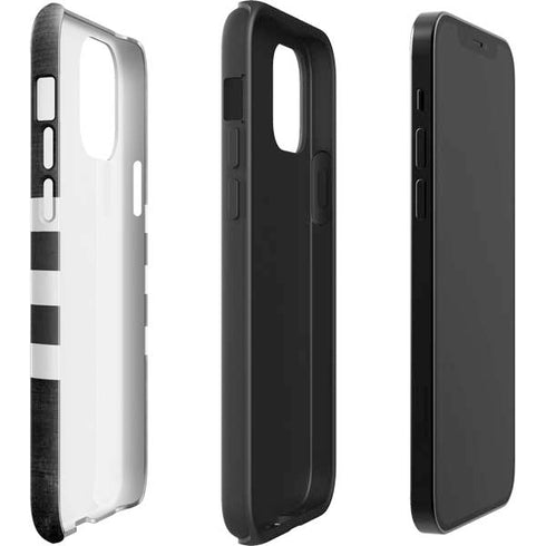 Michigan State University Black and White Stripes iPhone 12 Pro Max Impact Case