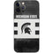 Michigan State University Black and White Stripes iPhone 12 Pro Skin