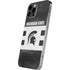 Michigan State University Black and White Stripes iPhone 12 Pro Skin
