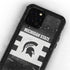 Michigan State University Black and White Stripes iPhone 12 Pro Waterproof Case