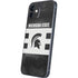 Michigan State University Black and White Stripes iPhone 12 Skin