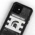 Michigan State University Black and White Stripes iPhone 12 Waterproof Case