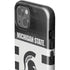 Michigan State University Black and White Stripes iPhone 13 Impact Case