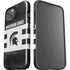 Michigan State University Black and White Stripes iPhone 13 Impact Case