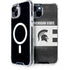 Michigan State University Black and White Stripes iPhone 13 MagSafe Case