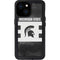 Michigan State University Black and White Stripes iPhone 13 Mini Waterproof Case