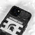 Michigan State University Black and White Stripes iPhone 13 Mini Waterproof Case