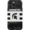 Michigan State University Black and White Stripes iPhone 13 Pro Impact Case