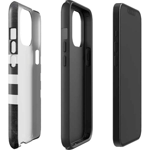 Michigan State University Black and White Stripes iPhone 13 Pro Max Impact Case