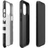 Michigan State University Black and White Stripes iPhone 13 Pro Max Impact Case