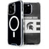 Michigan State University Black and White Stripes iPhone 13 Pro Max MagSafe Case