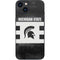 Michigan State University Black and White Stripes iPhone 13 Skin