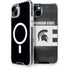 Michigan State University Black and White Stripes iPhone 14 MagSafe Case