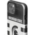 Michigan State University Black and White Stripes iPhone 14 Impact Case