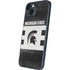 Michigan State University Black and White Stripes iPhone 15 Plus Skin