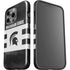 Michigan State University Black and White Stripes iPhone 14 Pro Impact Case