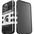 Michigan State University Black and White Stripes iPhone 14 Pro Max Impact Case