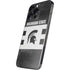 Michigan State University Black and White Stripes iPhone 14 Pro Max Skin